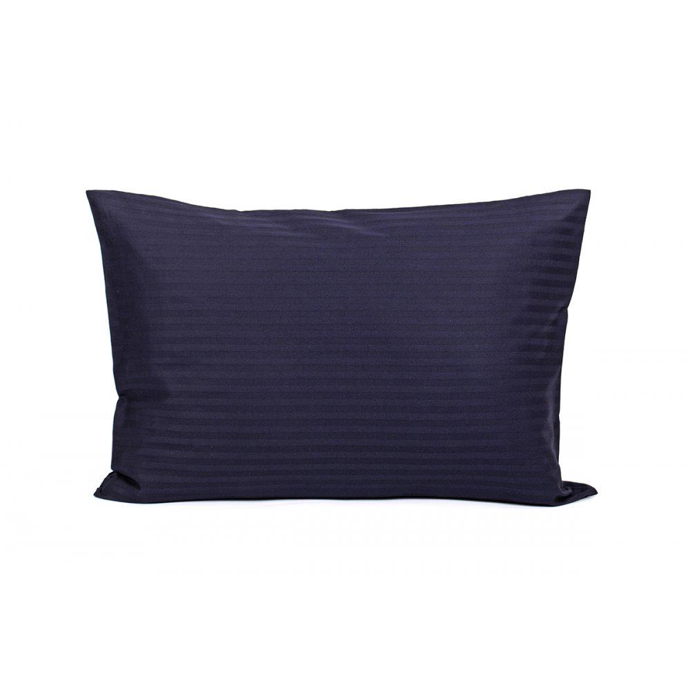 Наволочка Lotus Отель Сатин Страйп 1х1 50х70 1 шт. Темно-синий (svt-2000022290906)