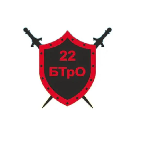 Шеврон-патч 22 БТрО ОМПБ ЗСУ (УЖ210)