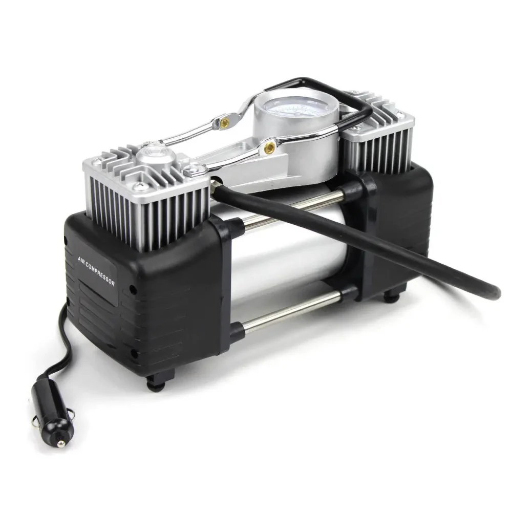 Автокомпрессор двухцилиндровый Air Compressor 628-4x4 12 В 85 л/мин (10474)