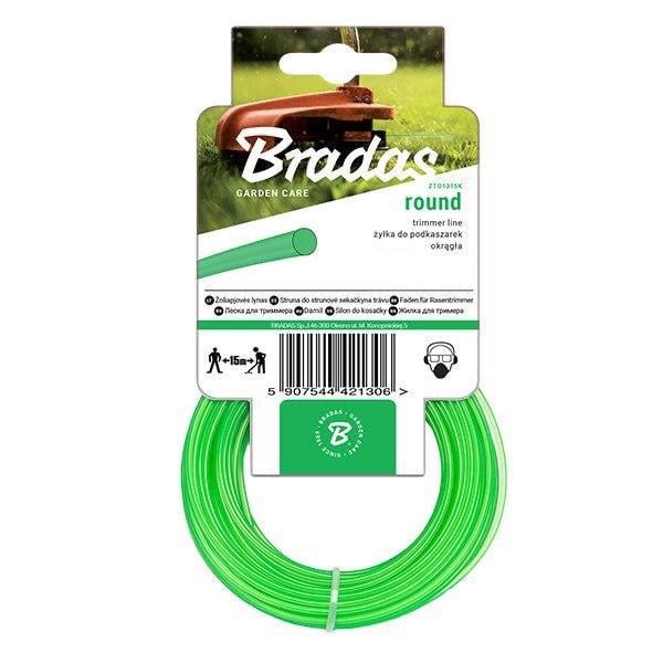 Леска для триммера Bradas TRIMMER Круг 3,0 мм х 15 м Леска для триммера Bradas TRIMMER Круг 3,0 мм х 15 м