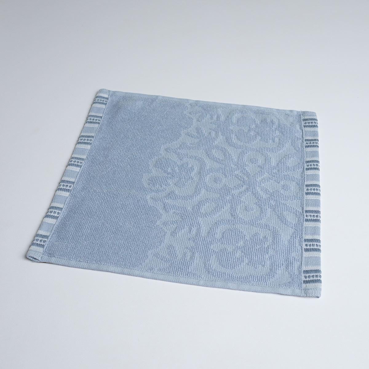 Полотенце кухонное махровое GM Textile с орнаментом 400 г/м2 30х30 см Голубой (rmo400-30-lblue)