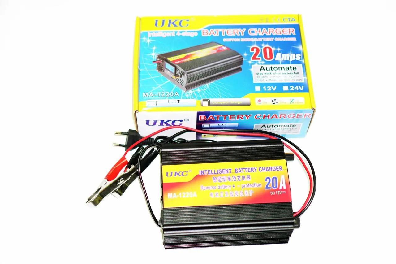 Зарядное устройство для автомобиля UKC Battery Charger 20 A 12 В полуавтоматический (2079257913) - фото 5