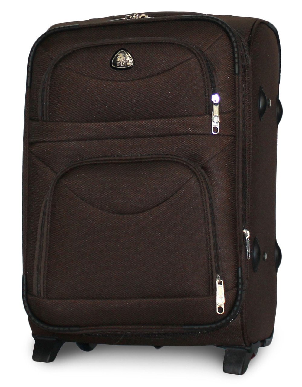 Валіза дорожня Fly 6802 мала на 2 колесах 54х35х22 см Кавовий