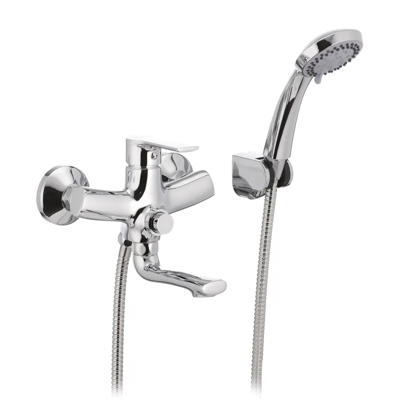 Смеситель для ванны MIXXUS Premium PUSH Chr-009 с переключающей кнопкой (MI1664)