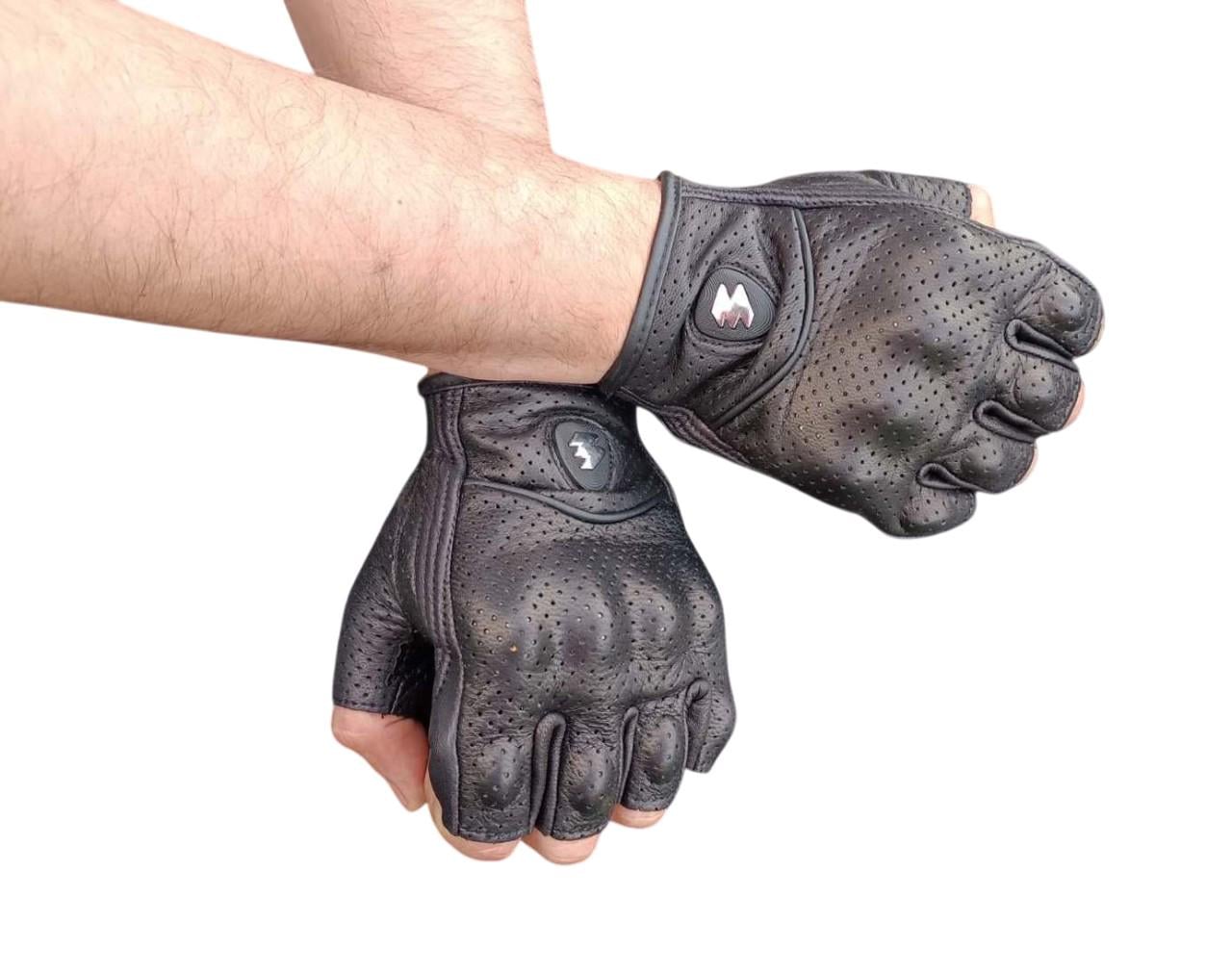 Мотоперчатки кожаные XL Черный (26431424)