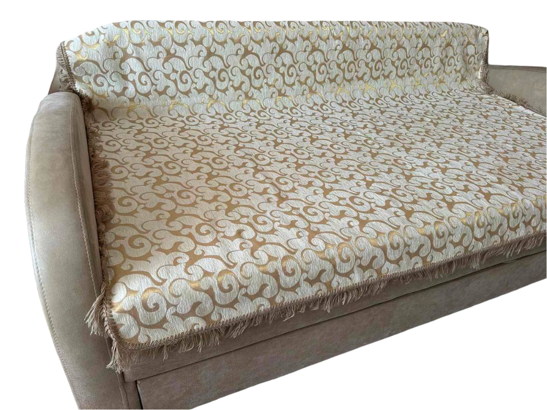 Покрывало на ванильный диван 150х200 см Бежевый (Д-divandek-classic-001-07)