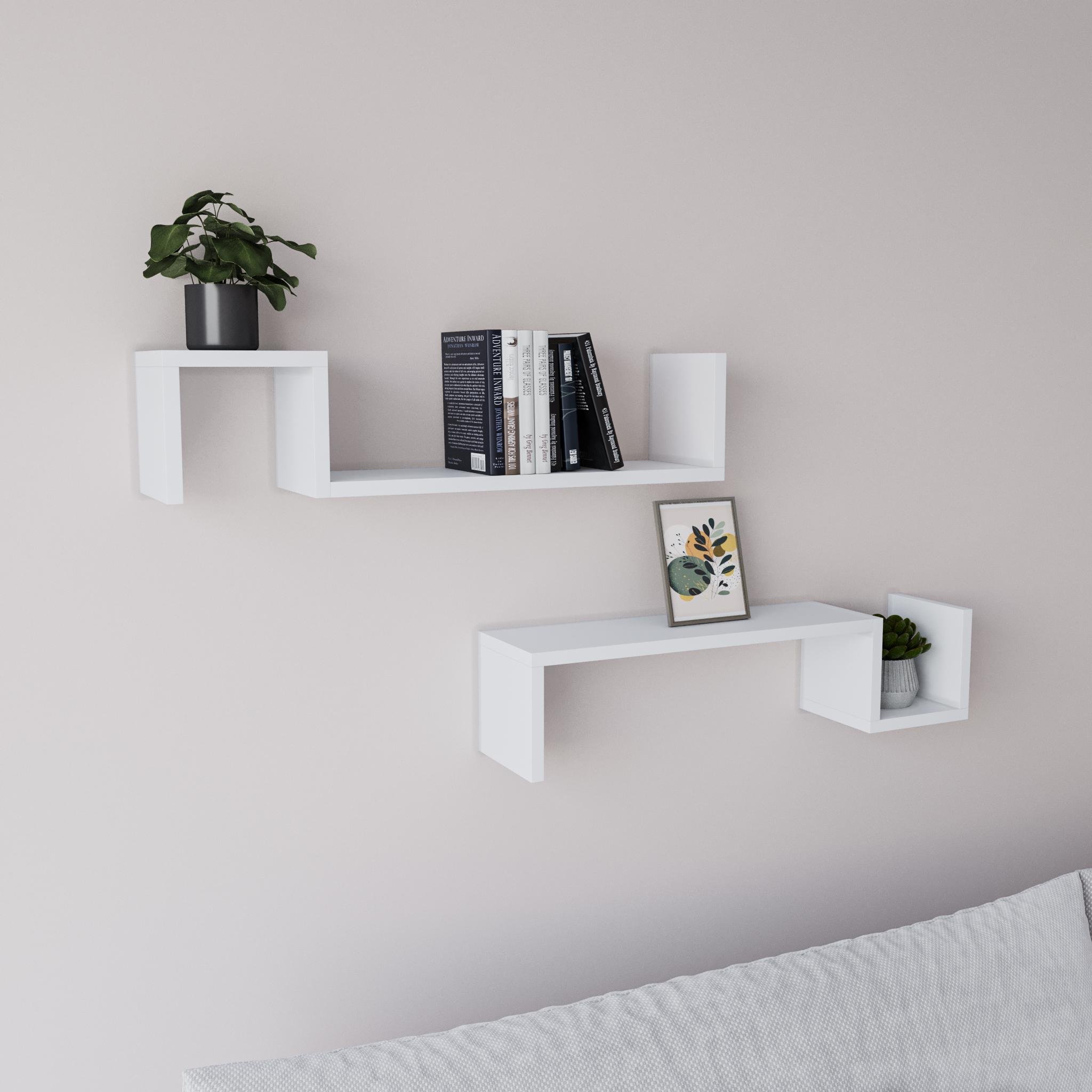 Полочка подвесная Halle 650х150х150 мм 2 шт. Белый