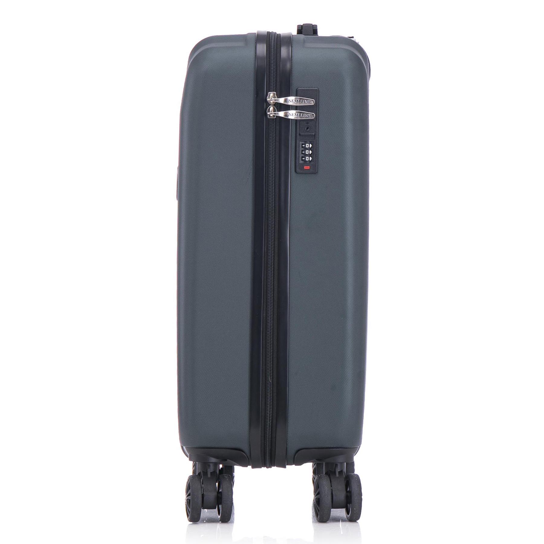 Валіза SEMI LINE 20" S Navy-Green (T5859-1) - фото 5