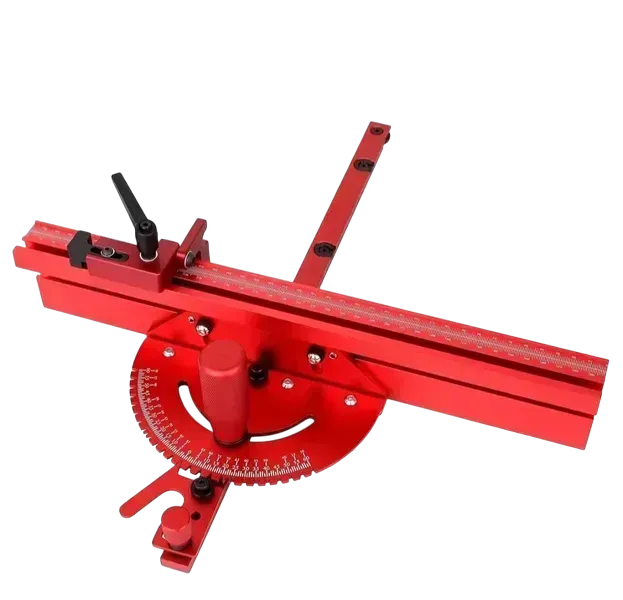 Упор угловой с поворотным механизмом/упором и стопором для циркулярной пилы Т-трек Упор угловой с поворотным механизмом/упором и стопором для циркулярной пилы Т-трек