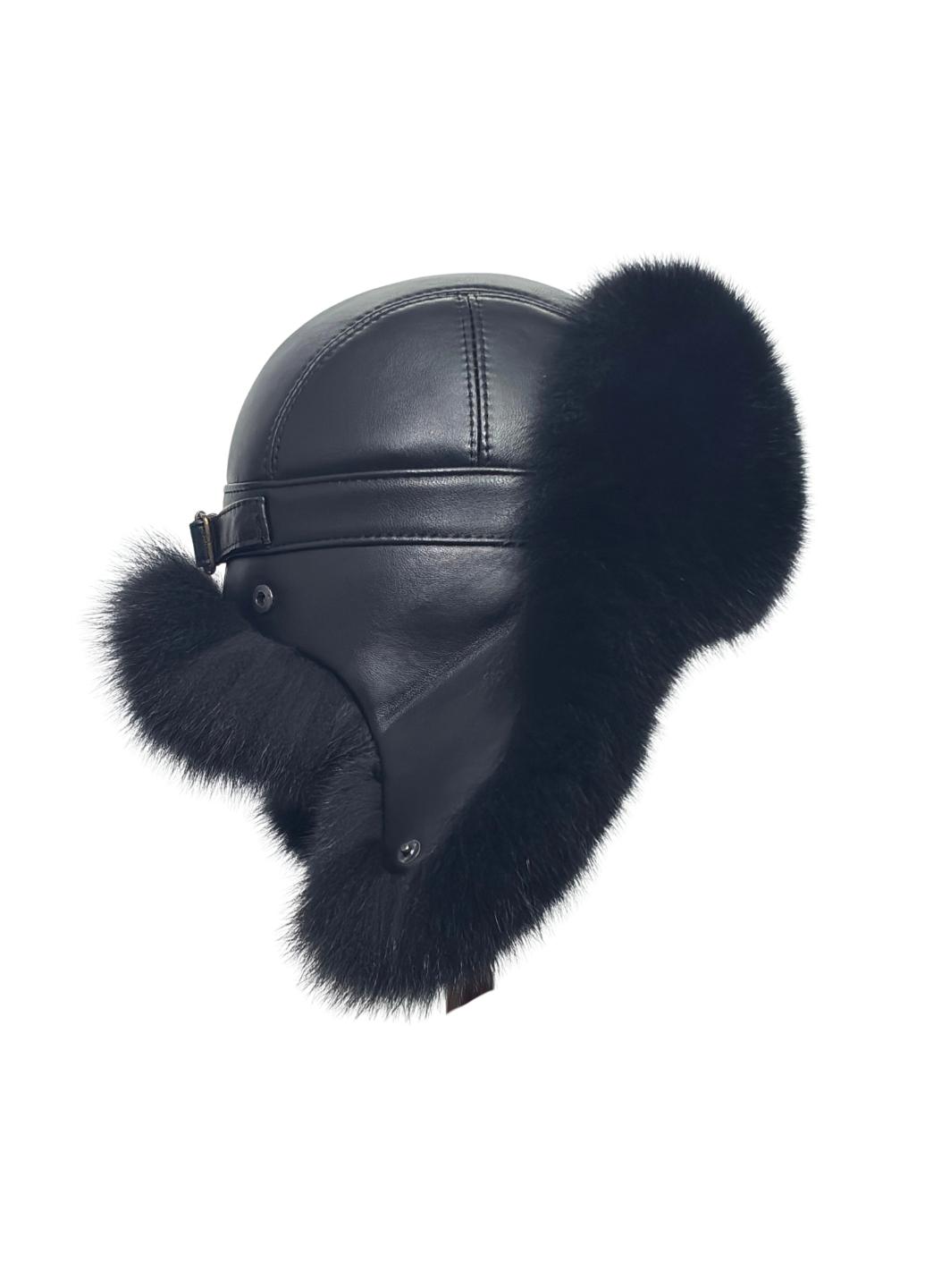 Шапка-ушанка зимняя унисекс Меховой стиль из натурального меха песца XXS-XS Натуральный (514/A)