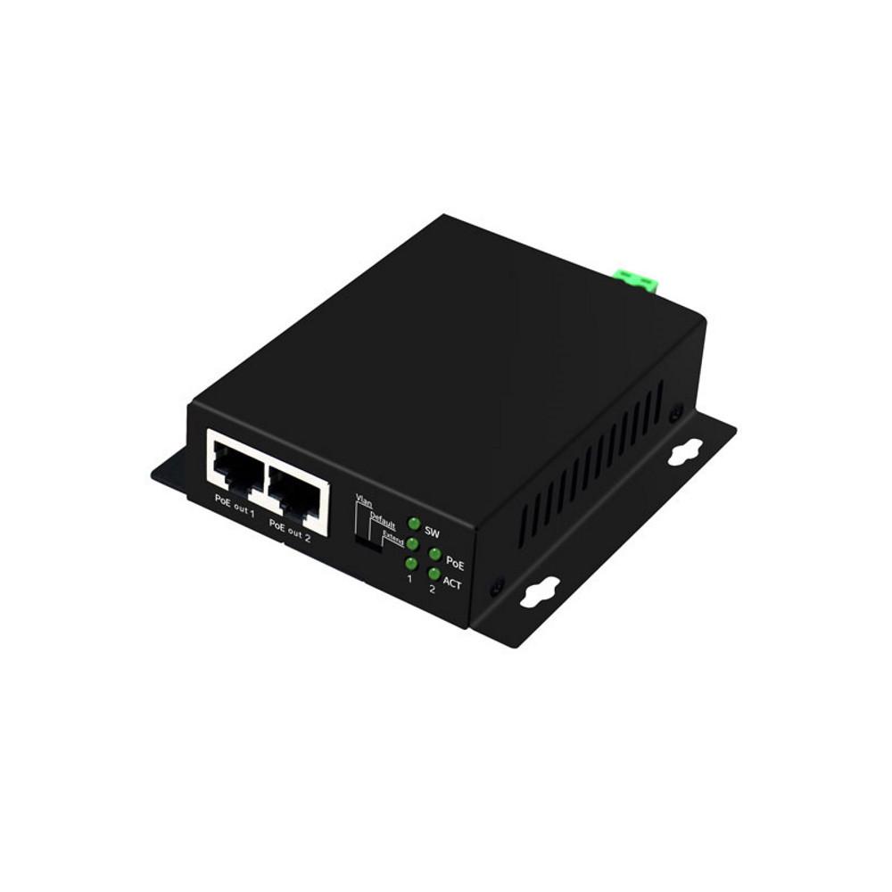 POE коммутатор индустр. HongRui HR500-ATR-21 (2xPOE, 1xLAN) - фото 2