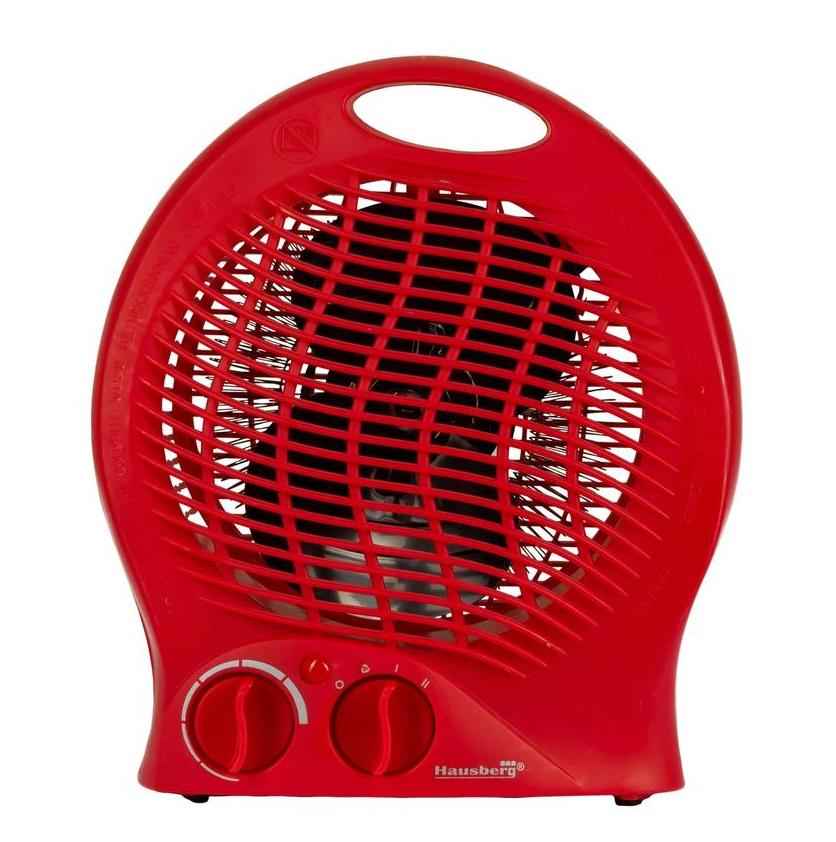 Тепловентилятор-дуйка 2000 Вт обогреватель электрический Красный