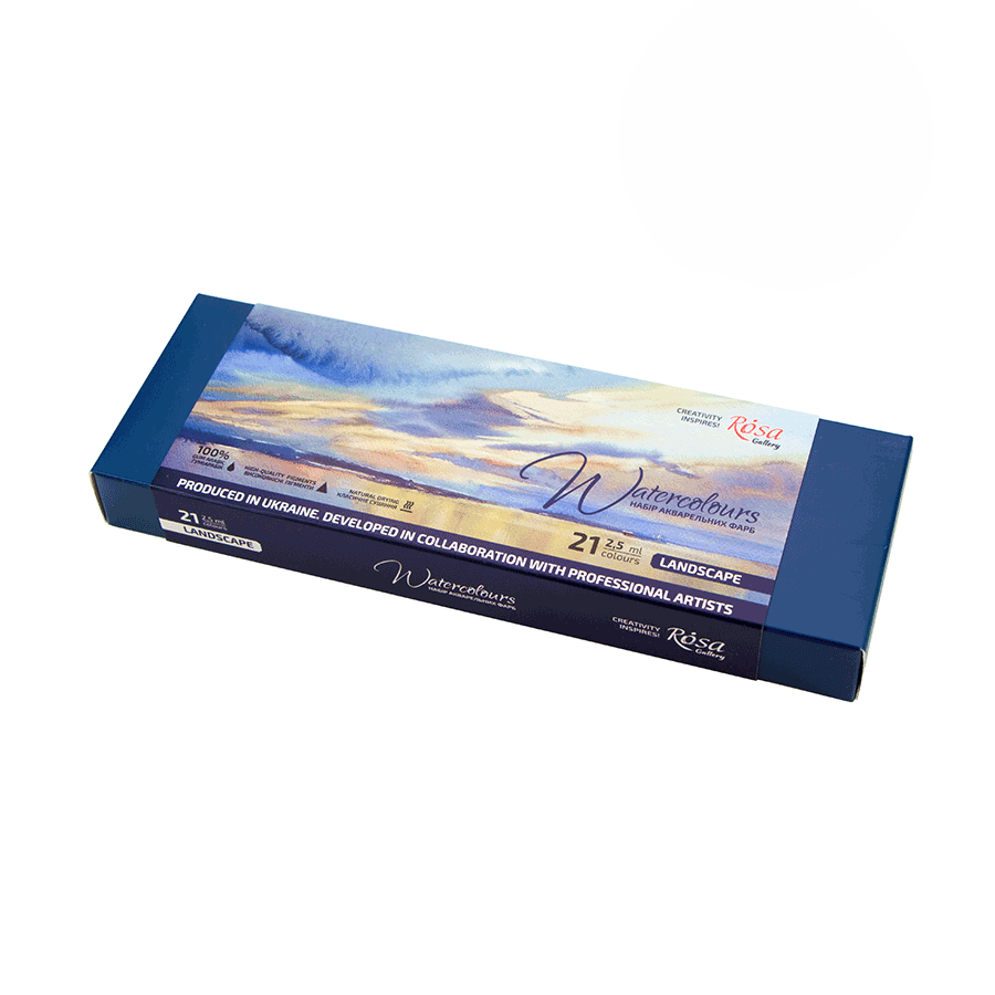Акварельні фарби ROSA Gallery LANDSCAPE 21х2,5 мл (4823098525738)