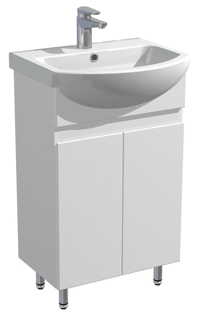 Тумба c умывальником Прокси 50 для ванной комнаты Белый