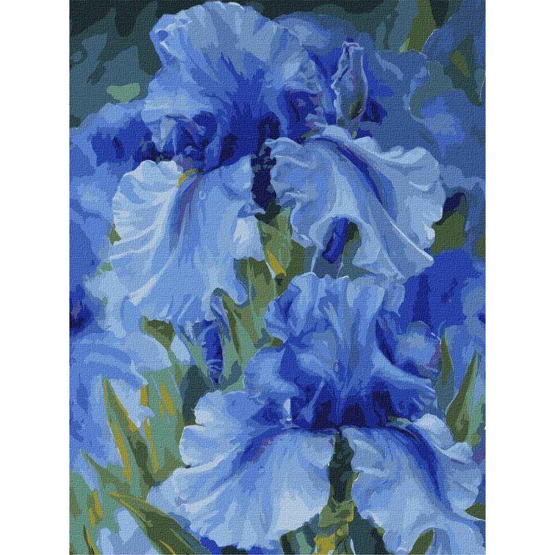 Картина по номерам Идейка Голубые ирисы 30x40 см (KHO2988)