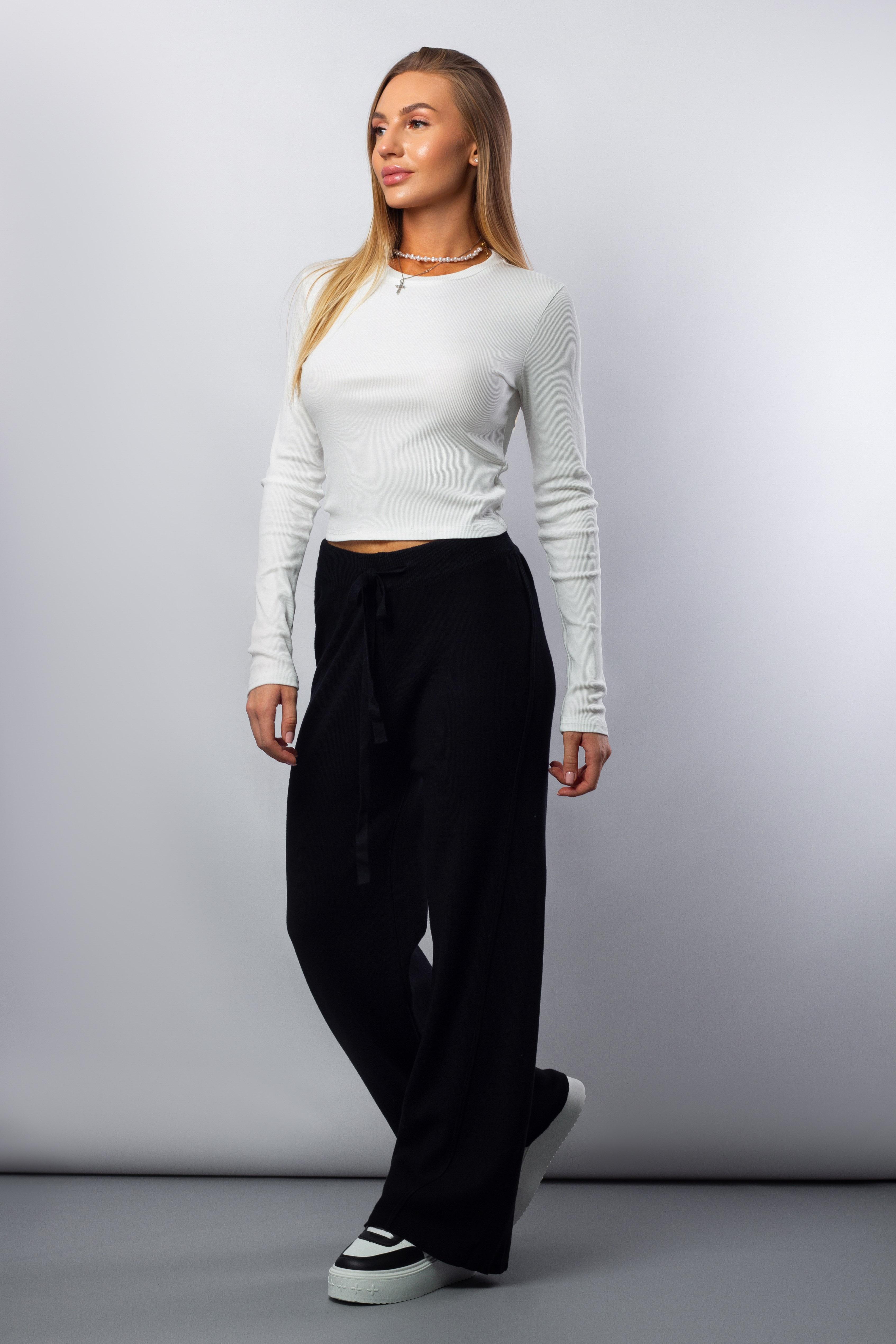 Брюки палаццо женские U:na 6103 346405 One size Черный