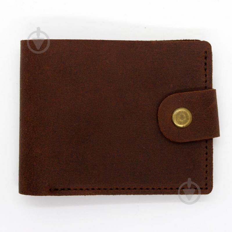 Кошелек кожаный мужской с монетницей Коричневый (026) Кошелек кожаный мужской с монетницей Коричневый (026)