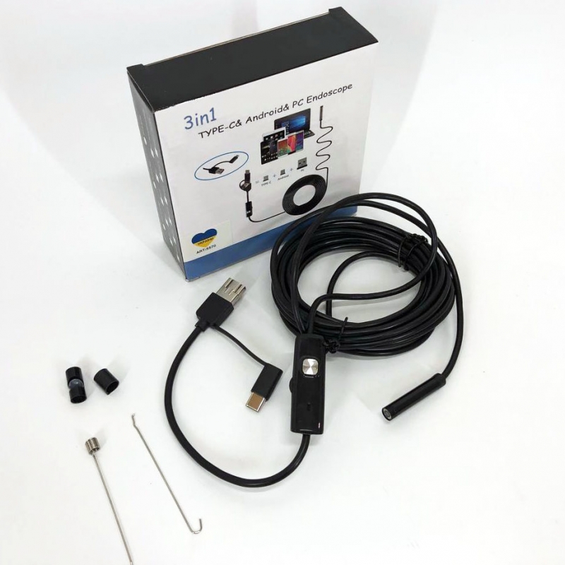 Камера ендоскоп Rigid з USB та micro-USB LED-підсвічування 2 м (tf4064) - фото 14 Камера ендоскоп Rigid з USB та micro-USB LED-підсвічування 2 м (tf4064) - фото 14