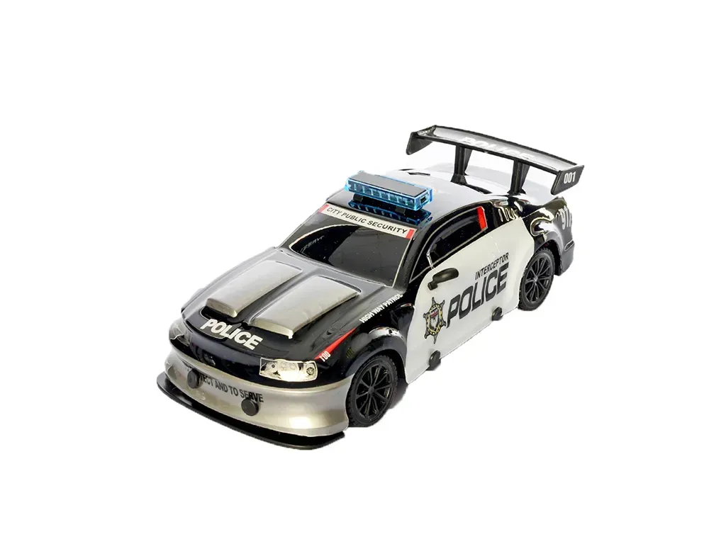 Радіокерована машинка Поліція Auto Racing 20 см Чорний з білим (150-98-18599P)