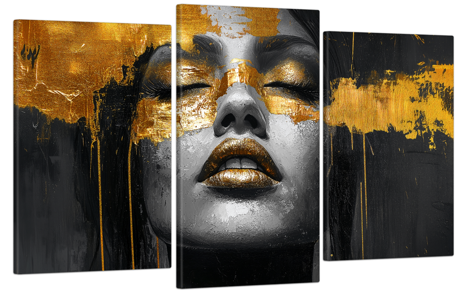 Картина на холсте МАКО золотой взгляд 53x100 см (MK30615)