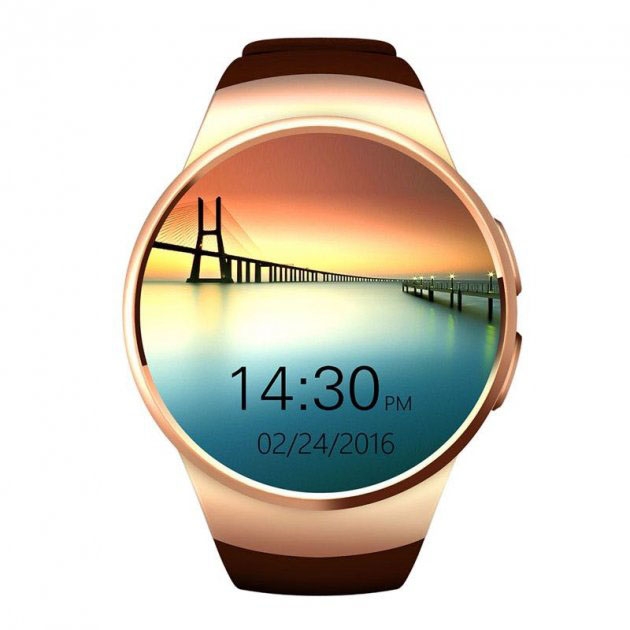 Смарт-часы Smart Watch KW18 Bluetooth со слотом под sim-карту 350 mAh Gold (tf4620) - фото 5