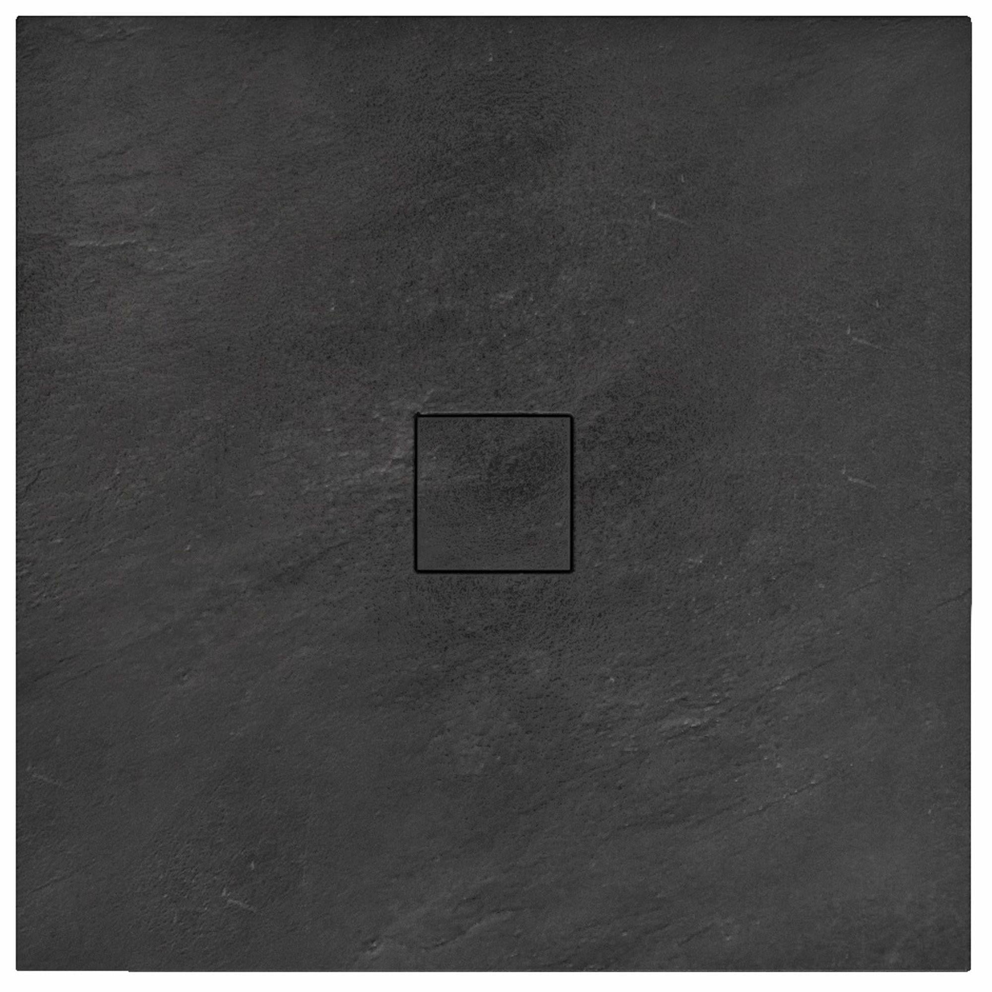 Поддон для душа REA BLACK STONE REA-K9601 акриловый 90x90x3 см (133572)