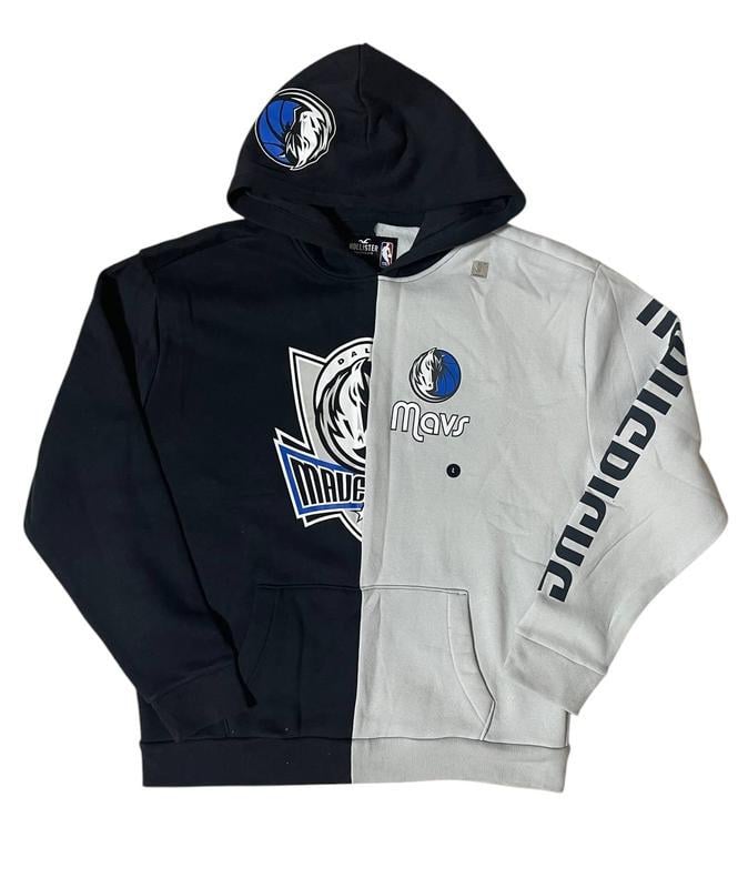 Свитшот мужской баскетбольный Hollister Mavs L Сине-серый