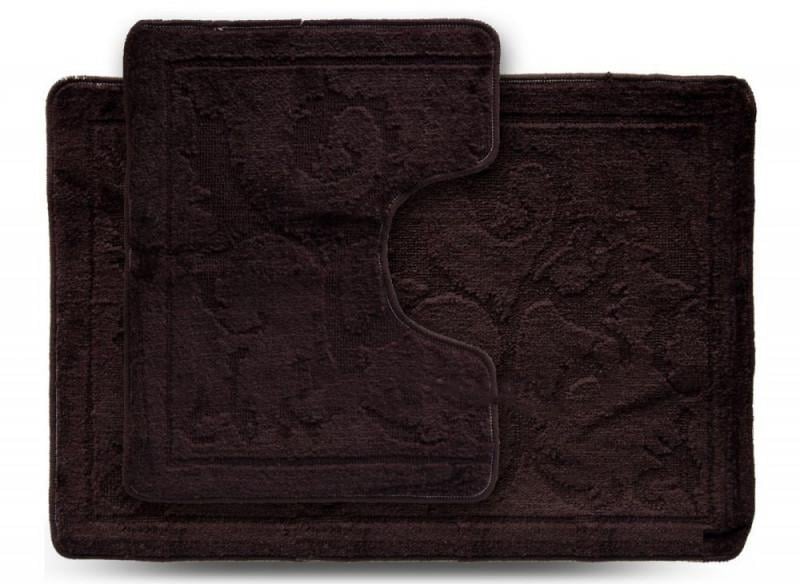 Набор ковриков для ванной Dariana Econom D-6541 2 шт. Коричневый (5-Econom4)