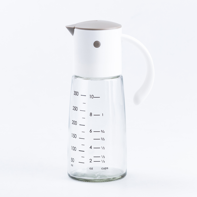 Пляшка для олії оцту TS Kitchen з гравітаційною кришкою кухонна 300 мл Сірий (HP16297W) - фото 3 Пляшка для олії оцту TS Kitchen з гравітаційною кришкою кухонна 300 мл Сірий (HP16297W) - фото 3