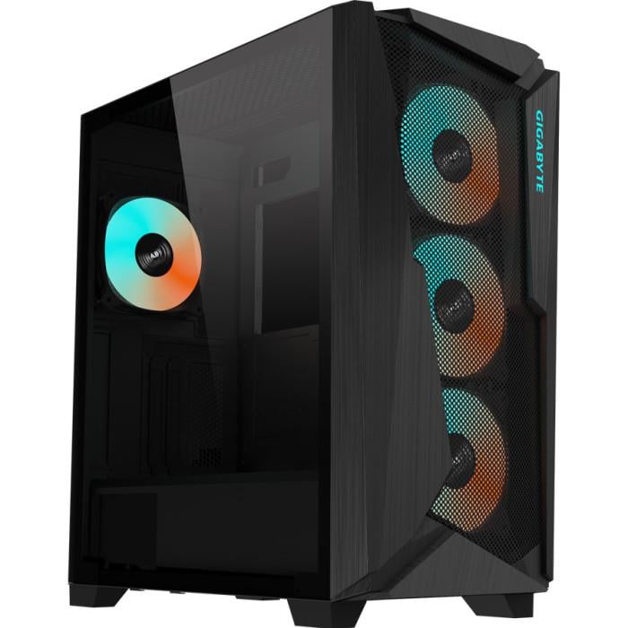 Корпус для ПК Gigabyte C301 Glass V2 Midi-Tower no PSU ATX/MicroATX/Mini-ITX/E-ATX Black (C301G V2)