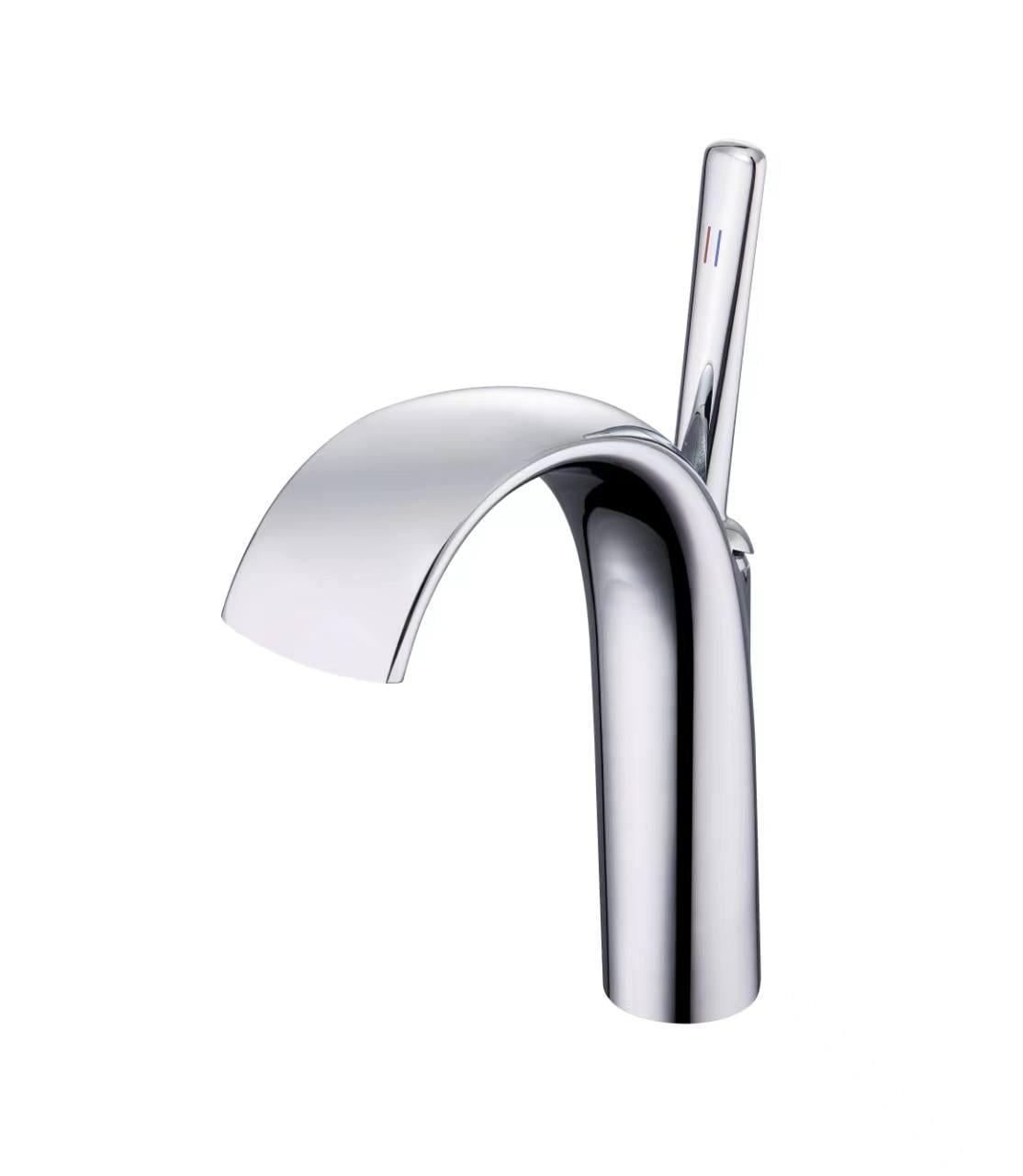 Смеситель для умывальника Exclusive 002 с донным клапаном click-klak Chrome (24485676)