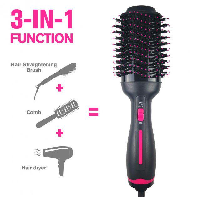 Фен щітка One Step Hair Dryer and Styler 3в1 для укладання волосся - фото 5