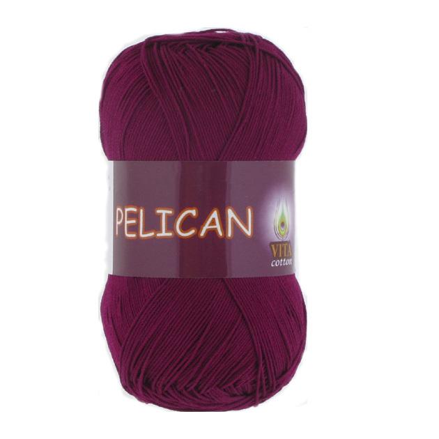 Пряжа Vita Cotton Pelican 3955 бордо (3296)