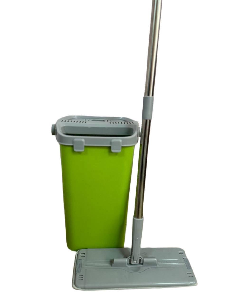 Швабра з віджимом Magic Flat Bucket Free Hand Flat Mop Зелений (VP-468) - фото 1