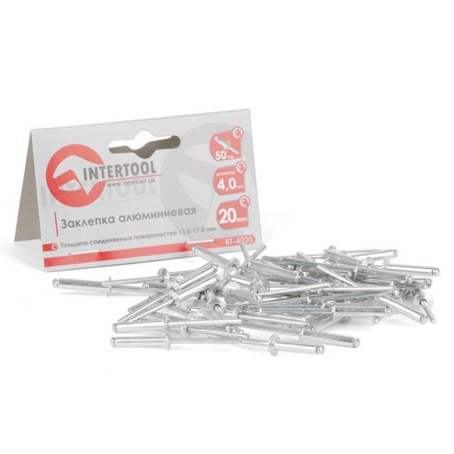 Заклепка алюминиевая Intertool RT-4020 4,0х20,0 мм 50 шт. (109676) - фото 3 Заклепка алюминиевая Intertool RT-4020 4,0х20,0 мм 50 шт. (109676) - фото 3