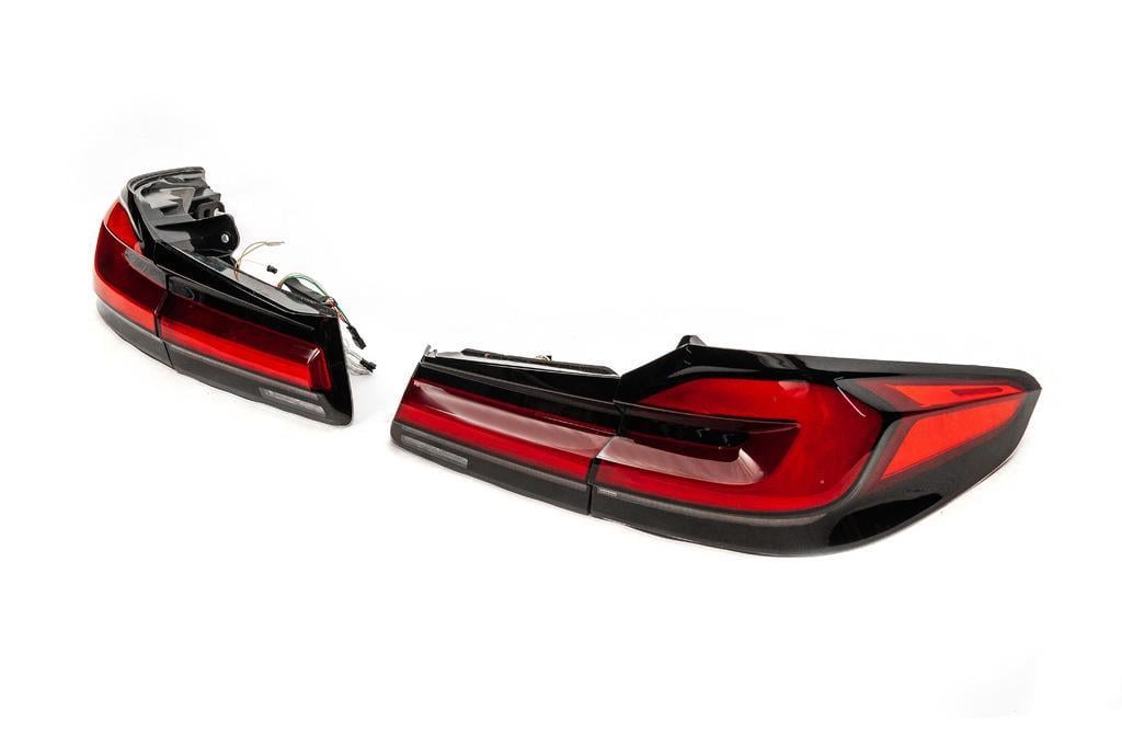 Задние фонари GBT LCI-design для BMW 5 серия G30/31 2017-2023 гг. алюминий/пластик Под покраску 2 шт. (137802)