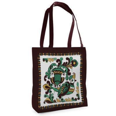 Сумка тканевая Tenderness Узор птица (693532195)