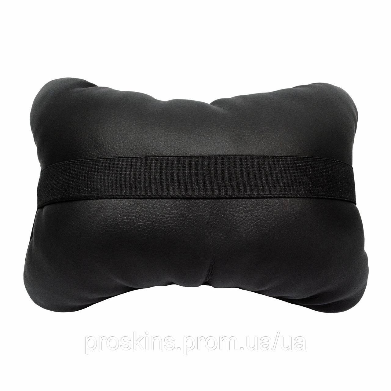 Подушка автомобильная Avtolife Jeep для шеи из экокожи Черный (AVT-LBL-27) - фото 2 Подушка автомобильная Avtolife Jeep для шеи из экокожи Черный (AVT-LBL-27) - фото 2