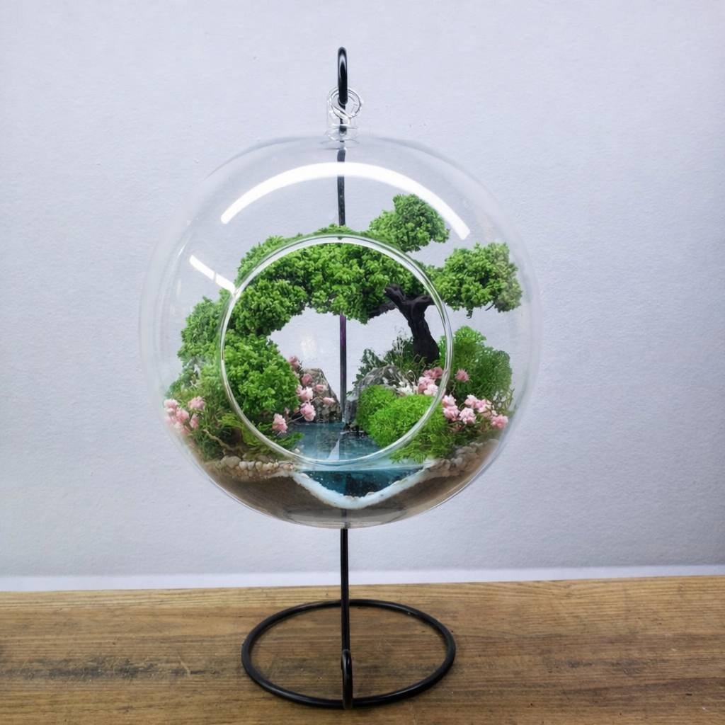 Флораріум у підвісній кулі Таємниця 18 см