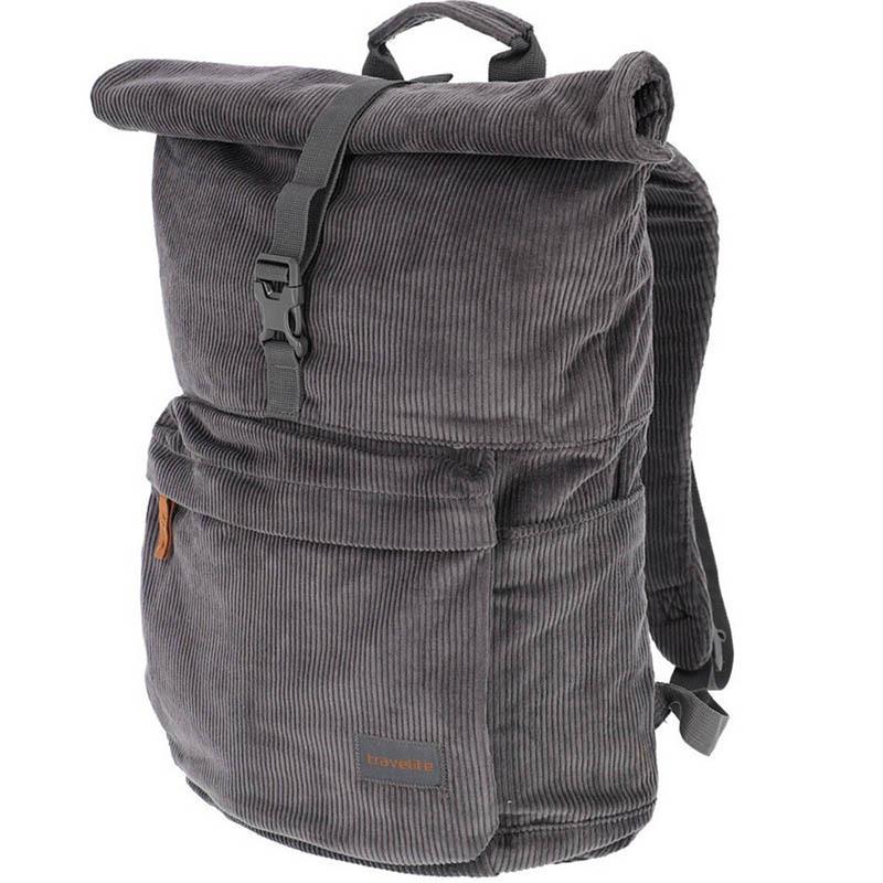 Городской рюкзак Travelite Cord Anthracite Rollup для ноутбука 15" 17 л (TL096410-04)