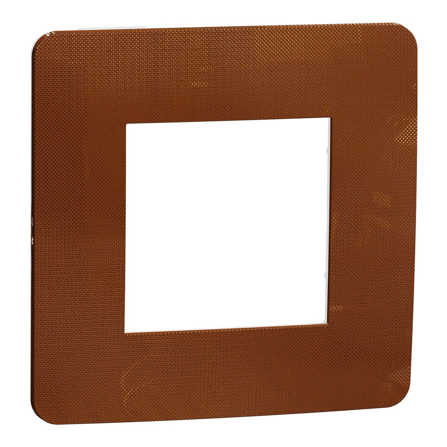 Рамка одноместная Schneider Electric Unica Studio Медный/Белый (NU280257)