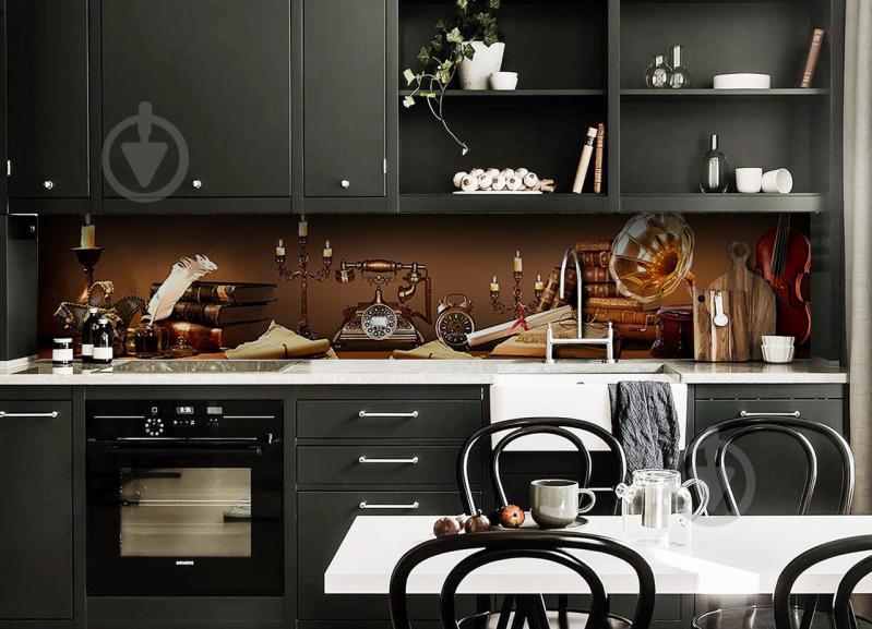 Скинали на кухню Zatarga «Ретро Телефон» 600х2500 мм виниловая 3Д наклейка кухонный фартук самоклеящаяся Z180363