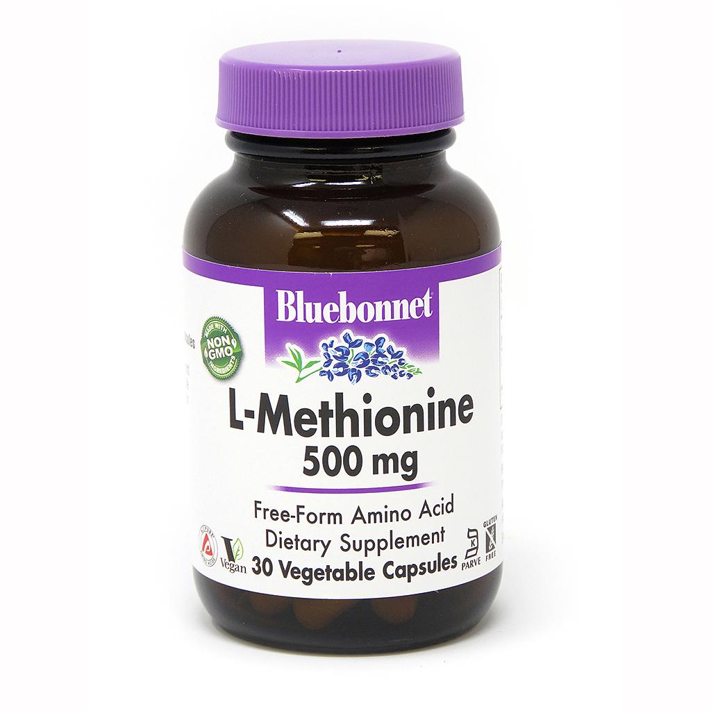 Амінокислота Bluebonnet Nutrition L-Methionine 500 мг 30 вегакапс. (3975)