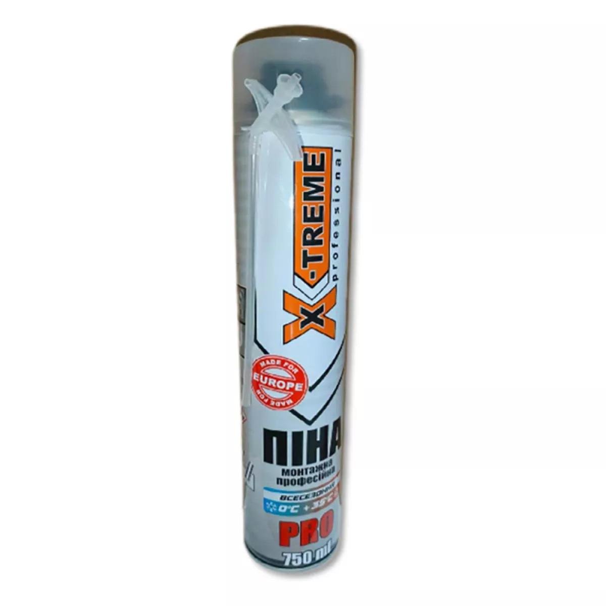 Піна монтажна багатоцільова X-Treme PRO 750 мл