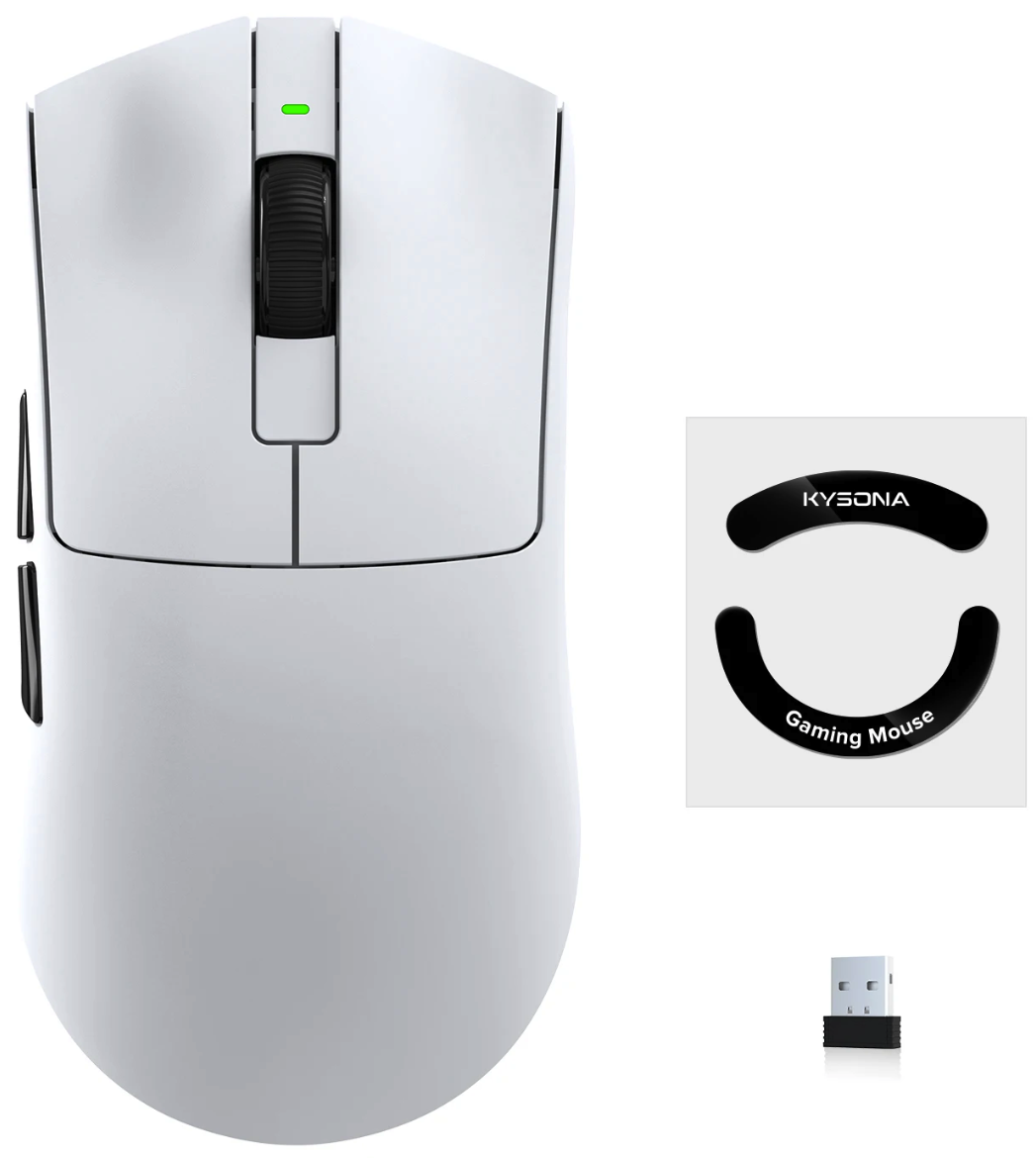 Компьютерная мышка Kysona Jupiter SE PAW3311 Белый (7207-W)