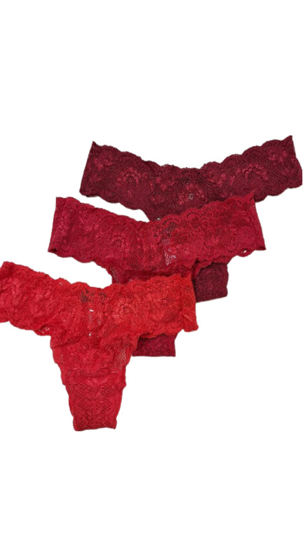 Трусы стринги женские pack 3 Cosabella O/S Красный (NSNPK0321)