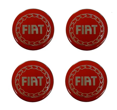 Наклейки на колпаки Fiat 90 мм 4 шт.