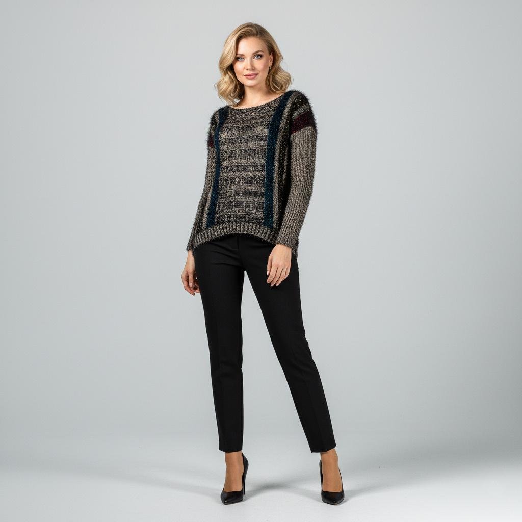 Светр жіночий демісезонний Lowett LW-835309 р. 46 Сірий (17852160) Светр жіночий демісезонний Lowett LW-835309 р. 46 Сірий (17852160)