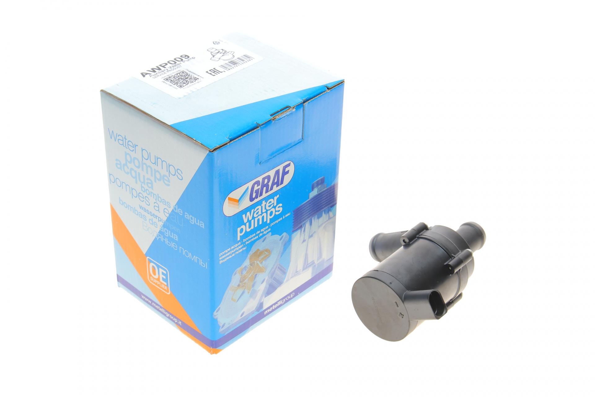 Насос системи охолодження додатковий Graf Seat Alhambra/VW Sharan 1.9TDI 00-10/T5 2.0 03-15 (AWP009)