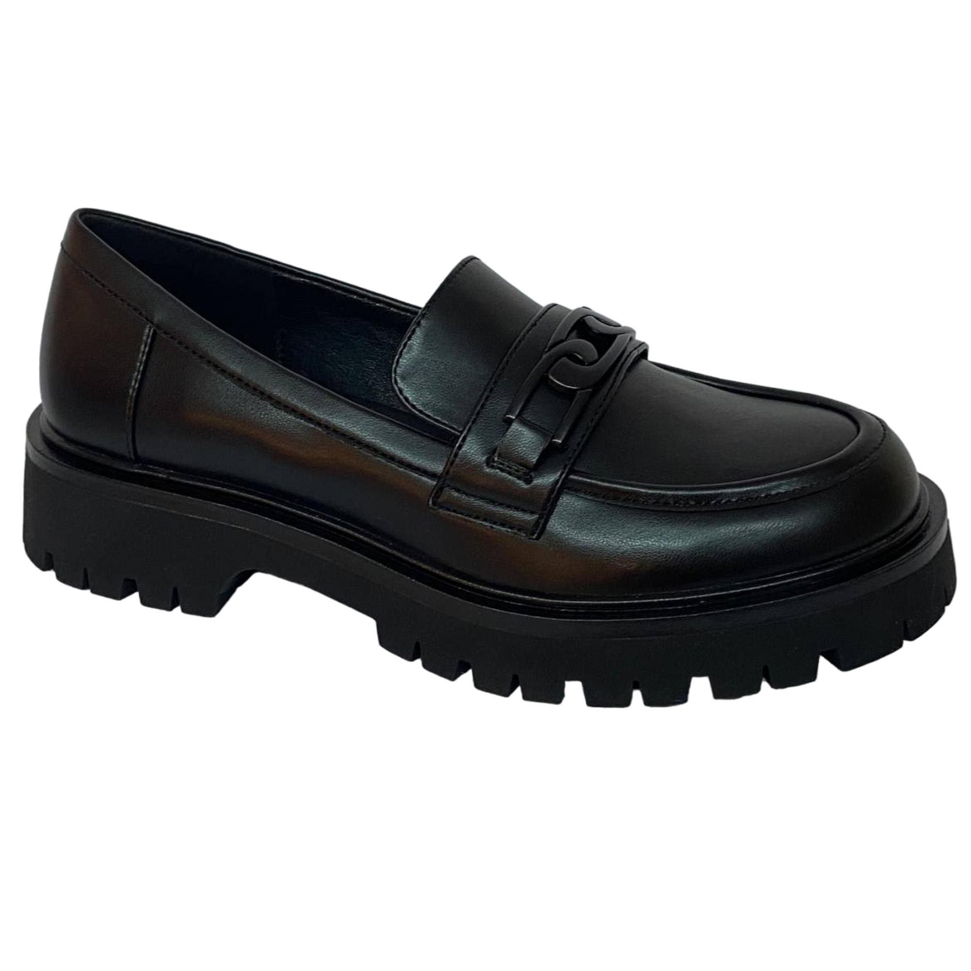 Туфли-лоферы осенние женские Butigo р. 40 Черный (040040-40)